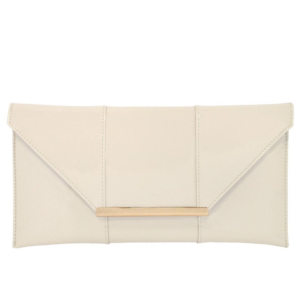7256 Patent Leather Envelope Clutch – Glossy Candy-Style Evening Bag